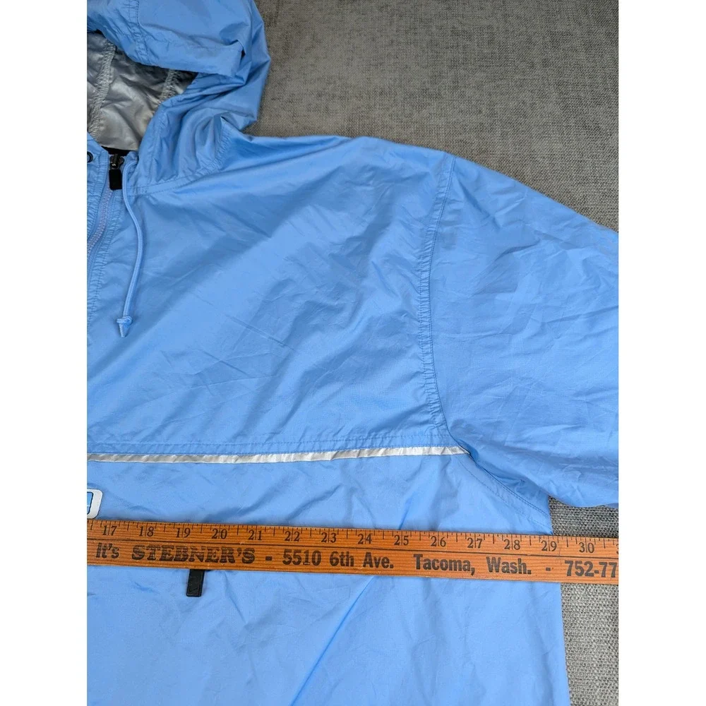 Jordan Rain Jacket Men XXL Blue NC Tar Heels Short Sleeve Anorak Pullover Pocket